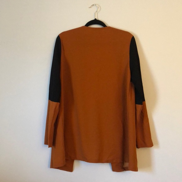Burnt orange and black cardigan/jacket - Picture 2 of 2